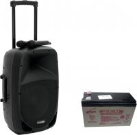 Omnitronic Set MES-12BT2 + Battery