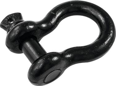 SAFETEX Shackle 22mm black with Screwbolt