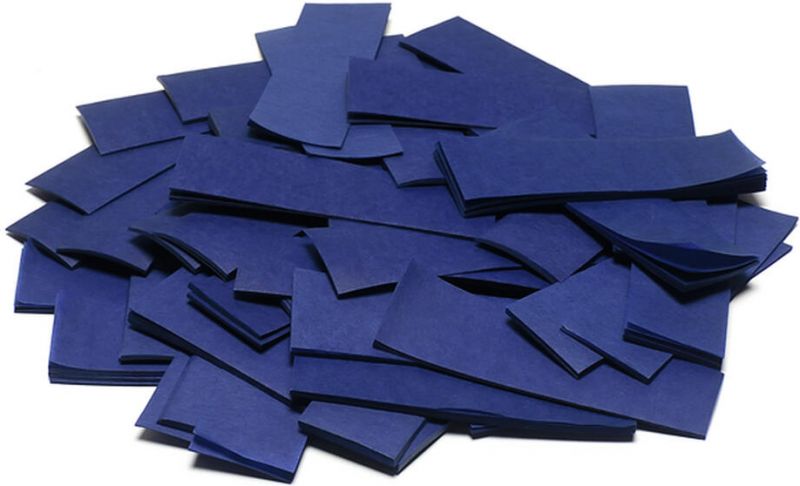 TCM FX Slowfall Confetti rectangular 55x18mm, dark blue, 1kg