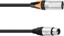 XLR - XLR, PSSO Adapter Cable DMX XLR 5-pin/3-pin 0.3m bk