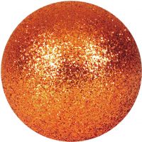 Europalms Deco Ball 3,5cm, copper, glitter 48x