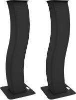 Eurolite 2x Stage Stand 150cm curved incl. Cover and Bag, black
