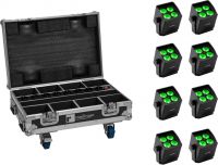 Eurolite Set 8x AKKU Mini IP UP-4 QCL Spot MK2 + Case with charging function