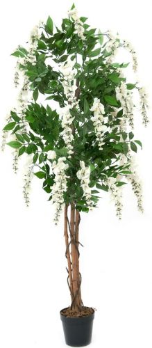 Europalms Wisteria, artificial plant, white, 150cm