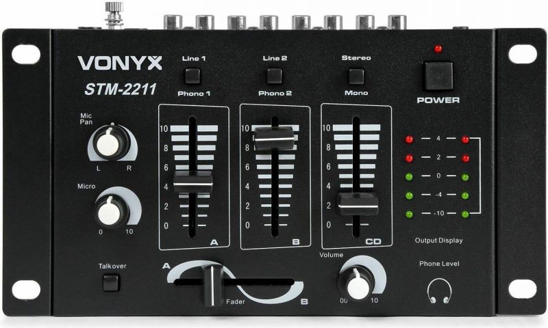 STM-2211B 4-Channel Mixer Black