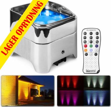 Beamz BBP96SC Batteri Uplight Par 6x 12W / RGBAW + UV / Trådløs DMX
