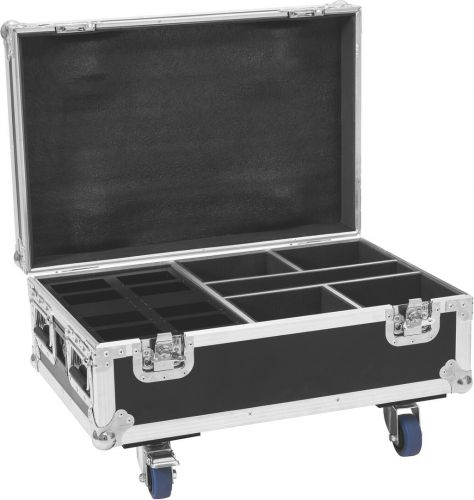 Roadinger Flightcase 4x AKKU IP UP-4 Plus HCL Spot WDMX with charging function