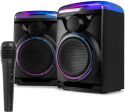 Track 2.0 Amplified Speaker Set with LED Black Track 2.0 Amplified Speaker Set with LED Black