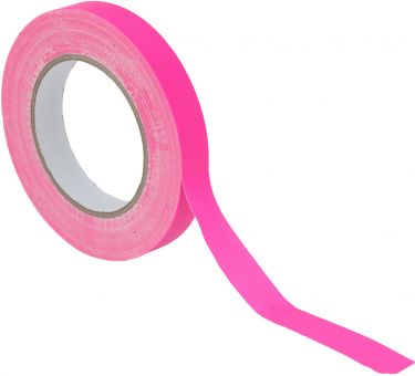 Eurolite Gaffa Tape 19mm x 25m, neon pink, uv active
