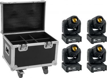Eurolite Set 4x LED TMH-17 Spot + Case with wheels