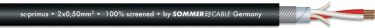SOMMER CABLE Microphone Cable 2x0.50 100m bk SC-Primus FRNC