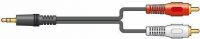 CX405-1 Cable 3.5 Stereo-2RCA 1.5m Bulk