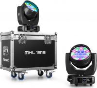 MHL1912 LED Wash Moving Head with Zoom 2pcs in Flightcase