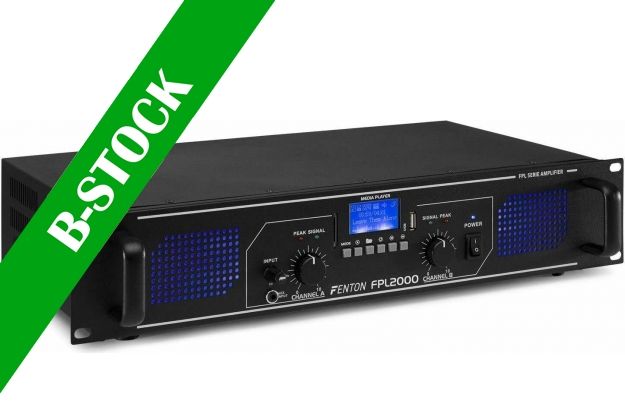 FPL2000 Digital Amplifier Blue LED + EQ "B STOCK"