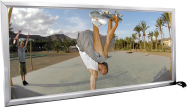 Europalms Illuminated billboard, aluminium, 1x2m