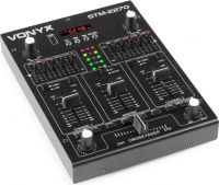 DJ Mixer STM2270 4-kanals med lydeffekter, Bluetooth, USB/SD/MP3-afpiller