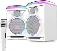 Track 2.0 Amplified Speaker Set with LED White