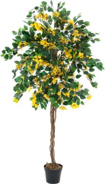 Europalms Bougainvillea, artificial plant, yellow, 180cm