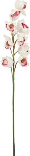 Europalms Cymbidium branch, artificial, white-pink, 90cm