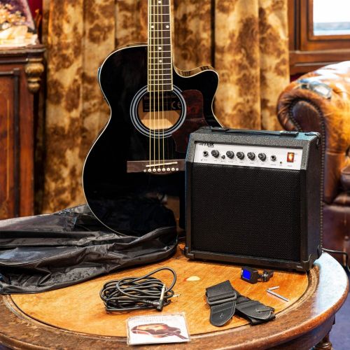ShowKit Electric Acoustic Guitar Pack Black