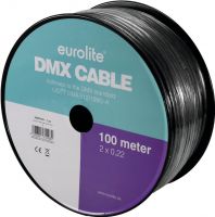 Eurolite DMX Cable 2x0.22 100m bk