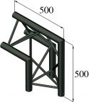 TRILOCK 50mm, Alutruss TRILOCK S-PAC 24 2-way Corner 90°/\\ black