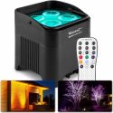Diskolys & Lyseffekter, BBP54 Batteri Uplight Par 4x 12W Udendørs