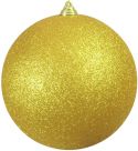 Udsmykning & Dekorationer, Europalms Deco Ball 20cm, gold, glitter