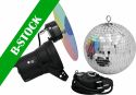 Mirror Balls, Eurolite Mirror Ball Set 20cm with Pinspot "B-STOCK"