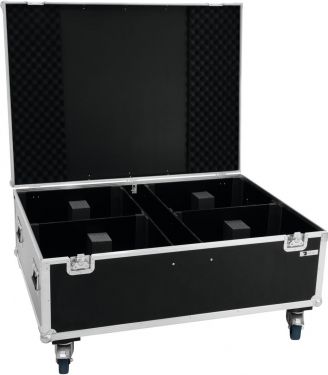 Roadinger Flightcase 4x THA-250F with wheels