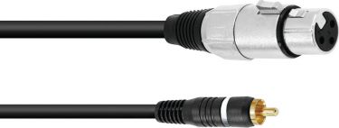 Omnitronic Adapter Cable RCA/XLR(F) 2m bk