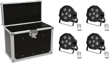 Eurolite Set 4x LED SLS-603 + Case EC-SL4M size M