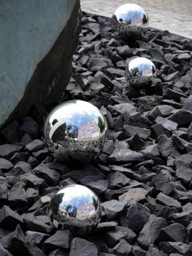 Europalms Deco Ball 10cm, silver 4x