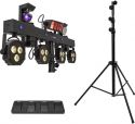 Assortment, Eurolite Set LED KLS Scan Next FX Compact Light Set + Foot Switch + Steel Stand