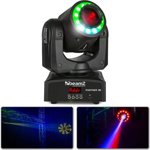BeamZ Panther 35 Led Spot Moving Head Med Led Ring