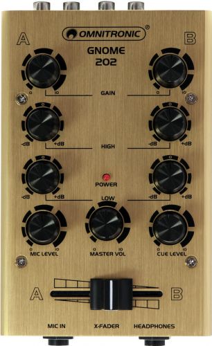 Omnitronic GNOME-202 Mini Mixer gold