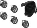 Diverse, Eurolite Set 5x LED SLS-6 TCL Spot + Soft Bag