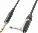 Guitarkabel "god kvalitet" 6.3mm mono Jack (90° vinkel) til 6.3mm mono Jack, 6m Guitarkabel "god kvalitet" 6.3mm mono Jack (90° vinkel) til 6.3mm mono Jack, 6m