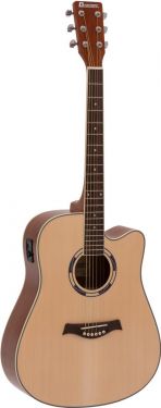 Dimavery JK-500 Western Guitar, cutaway, nature