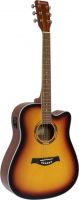 Musikinstrumenter, Dimavery DR-520 Western Guitar Dreadnought, sunburst