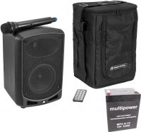 Omnitronic Set WAMS-65BT + Battery + Carrying Bag