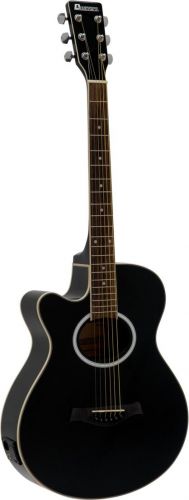 Dimavery AW-400 Western Guitar LH, black