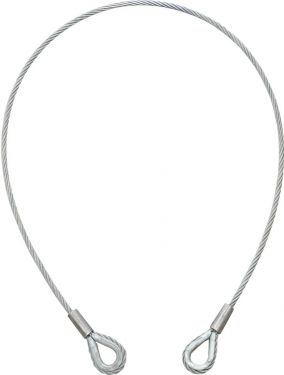 Eurolite Steel Rope 1000x6mm silver with Thimble