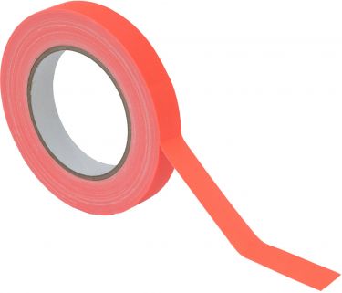 Eurolite Gaffa Tape 19mm x 25m, neon orange, uv active