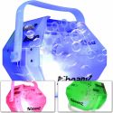 Sæbeboblemaskine B500 med LED diskolys - hele maskinen lyser flot op i alle farver! Sæbeboblemaskine B500 med LED diskolys - hele maskinen lyser flot op i alle farver!