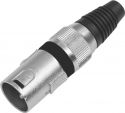 Brands, Omnitronic XLR plug 3-pin bk 10x