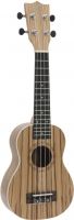 Dimavery UK-400 Ukulele, soprano, "Zebrawood