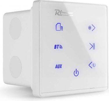 Powerline A100W In-Wall Audio Amplifier BT White