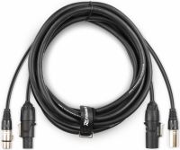 CX07-10 Combi Cable Powerconnector TR - XLR M / Powerconnector TR - XLR F 10m