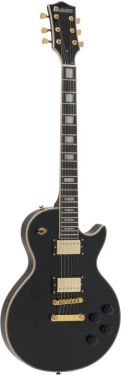 Dimavery LP-530 Electric Guitar, black/gold